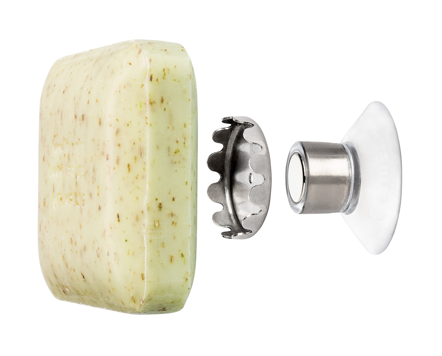 SAVONT Porta Jabón Magnético Flotante Original  Siempre seco y limpio  Jabonera escurridora para ducha o lavabo