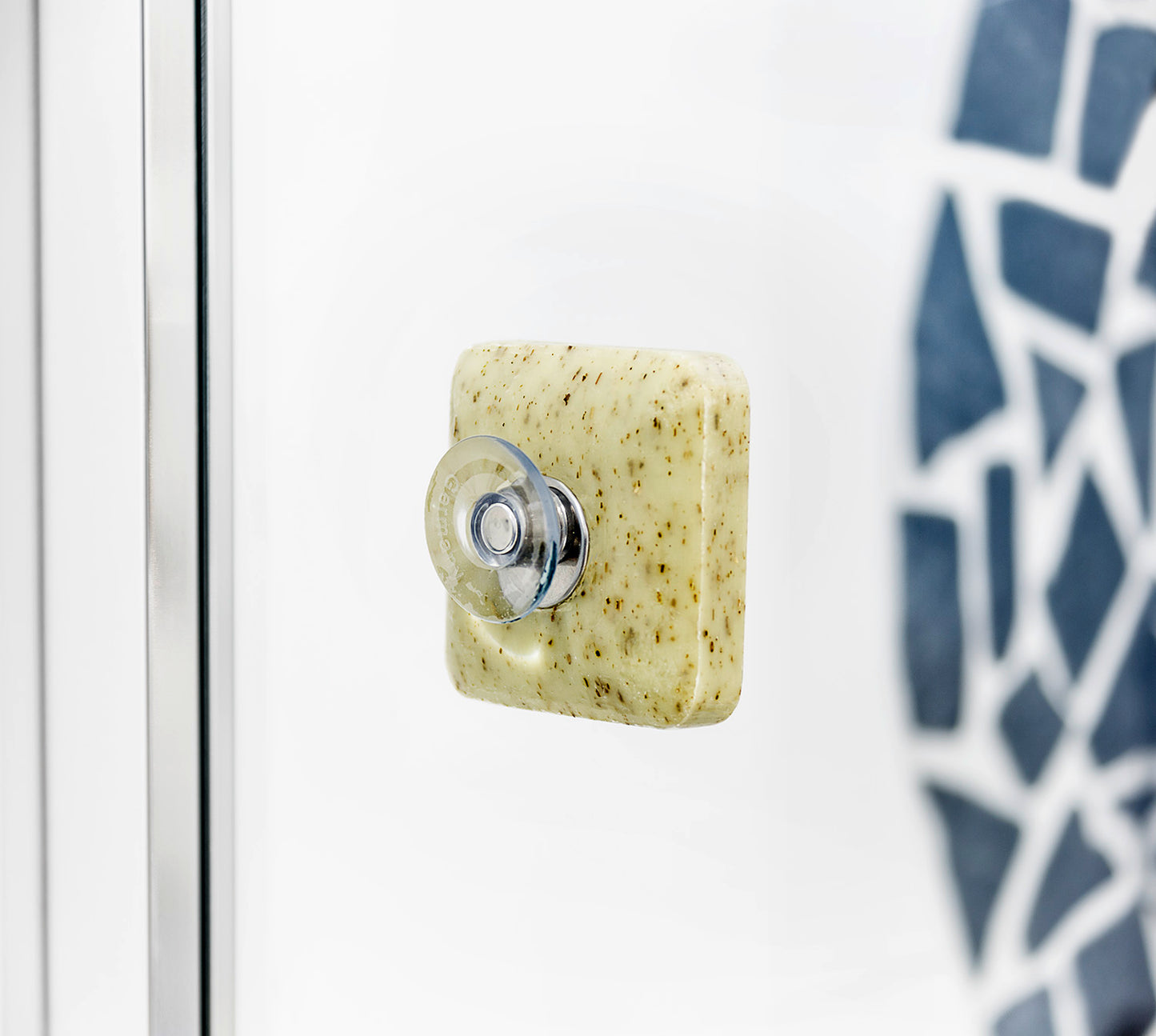 SAVONT Porta Jabón Magnético Flotante Original  Siempre seco y limpio  Jabonera escurridora para ducha o lavabo