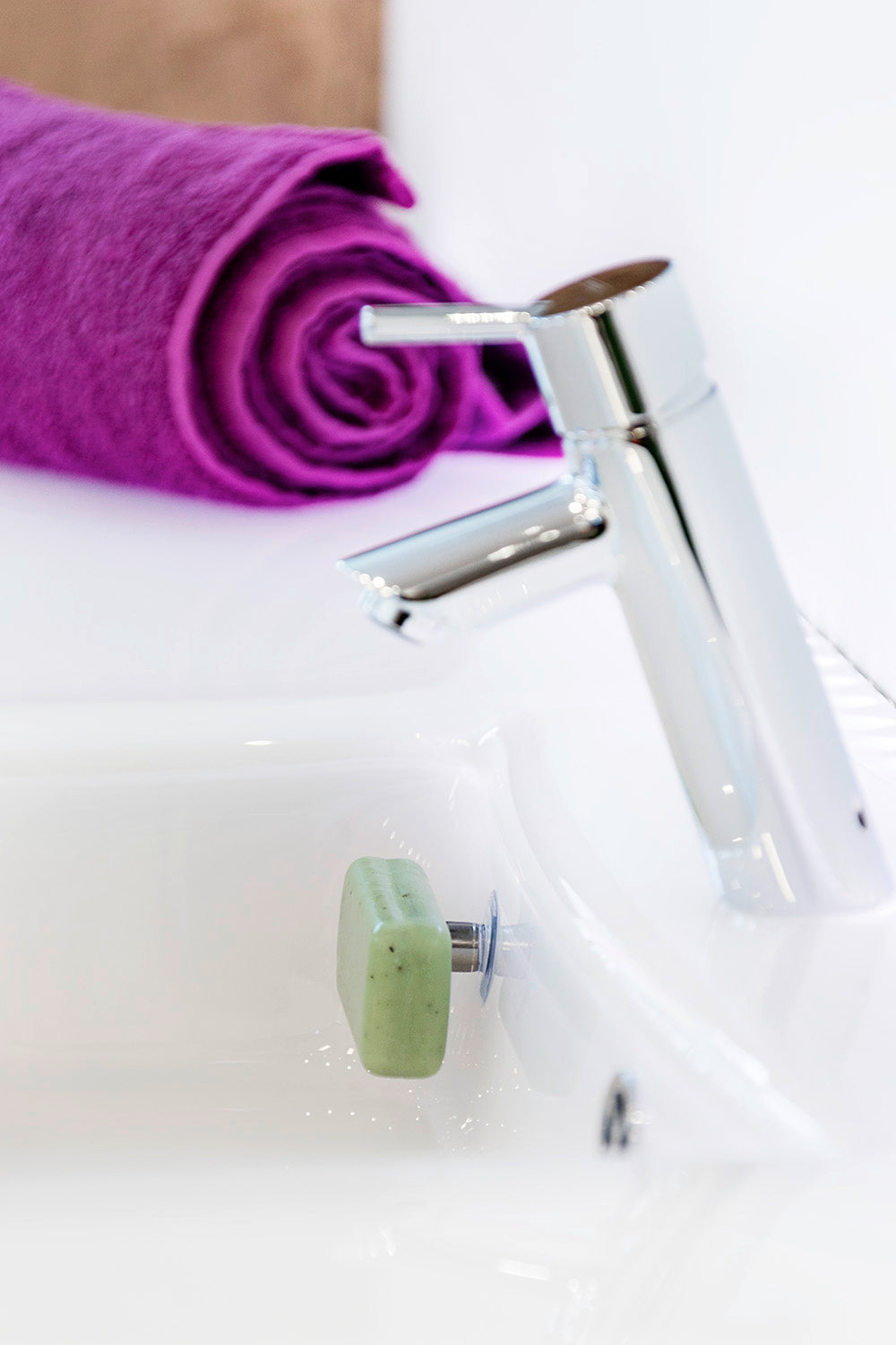 SAVONT Porta Jabón Magnético Flotante Original  Siempre seco y limpio  Jabonera escurridora para ducha o lavabo
